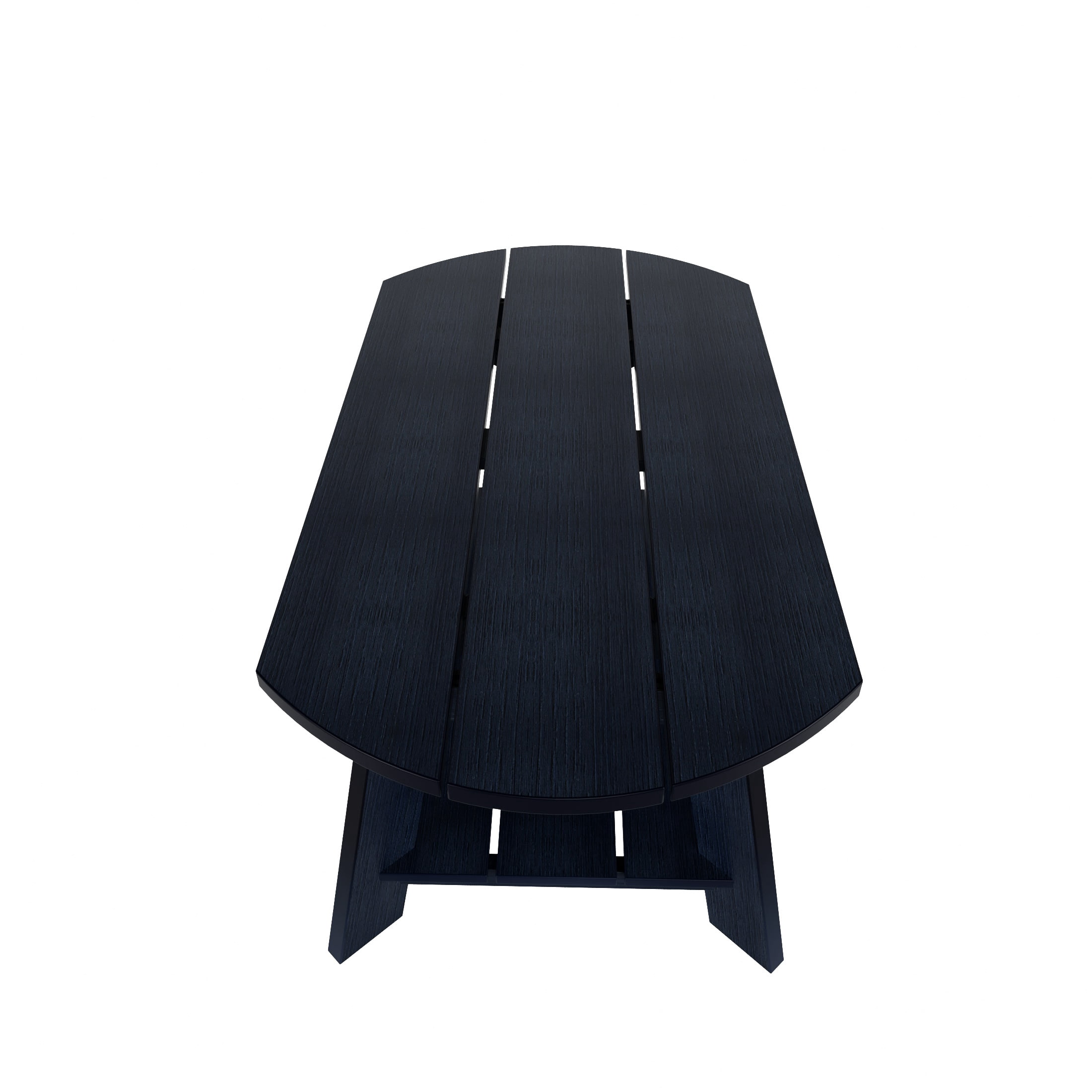 WestinTrends Tuscany Outdoor Coffee Table, Real Wood Like All Weather HIPS 2 Tier Patio Adirondack Coffee Table, Navy
