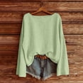 thumbnail image 2 of Summer Tops for Women Linen Shirts Spring Trendy Long Sleeve Loose Blouses Cotton Beach Casual Outfits on Sale, 2 of 6