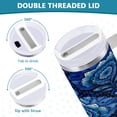 thumbnail image 5 of 40 Oz Car Handle Water Bottle Water Cup Water Bottle Water Jug Coffee Cup Travel Water Bottle Dark Blue Beautiful, 5 of 8