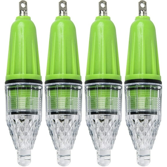 OROOTL Deep Drop Underwater Fishing Light LED Fishing Attractant Waterproof Underwater Lamp Green Fishing Light Bait Lure for at Night