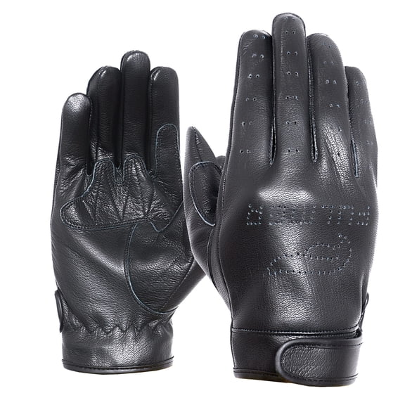 Fulmer 552 Metro Mens Lightweight Leather Motorcycle Gloves Black XXL