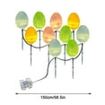 thumbnail image 3 of Easter LED Decorative Lamp with Egg Design, Outdoor Floor Lamp with Remote Control, Warm Light String for Easter and Holiday Decor, IP65 Waterproof, Battery Operated(Include Battery), 3 of 9
