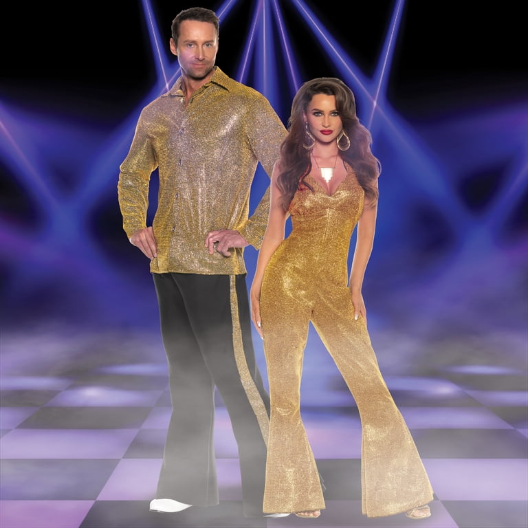 UNDERWRAPS Women's Sexy Disco Jumpsuit - 70s 80s Outfits for Women, Cosplay  Costume for Adult's, Sexy Disco Jumpsuits, Metallic Jumpsuits - Walmart.com