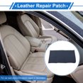 thumbnail image 2 of Unique Bargains Self Adhesive Leather Repair Patch Leather Repair Tape for Automotive Car Seat Sofa Couches Chair Interior Trim Dark Blue 12" x 8", 2 of 7