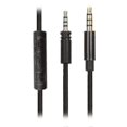 thumbnail image 1 of Replacement 1.8m Audio Cable Compatible With Sennheiser Momentum 2.0 With Volume Control And Microphone - Inline Lead - Black, 1 of 1
