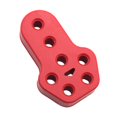 thumbnail image 2 of 1 Pieza de Soporte Colgante de de 7 Orificios Soporte Fijo de Goma Antiabrasiva para Automóvil , ROJO DYNWAVEMX Buje colgante de escape, 2 of 8