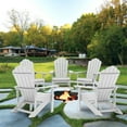 thumbnail image 4 of ACEGOSES 1 Peak HIPS Adirondack Outdoor Chairs Weather Resistant for Patio Garden, Backyard, Patio and Indoors,White, 4 of 9