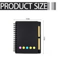 thumbnail image 3 of Cahier avec Porte-Stylo, Cahier de Poche Journaux, Petit Bloc-Notes Cahiers pour la Prise de Notes, Mini Blocs-Notes avec Porte-Stylo et Notes Autocollantes, 3 of 9
