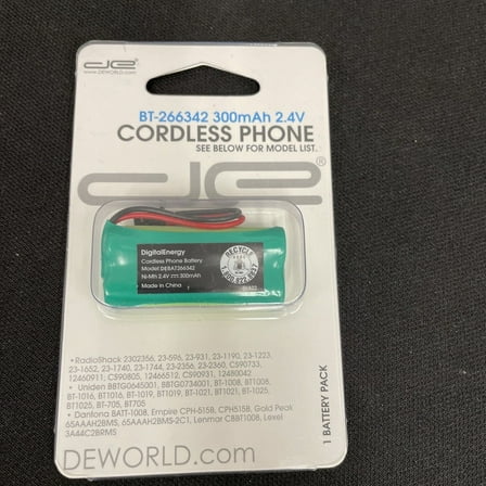 NEW DeWorld Cordless Phone Rechargeable Battery Packs - Assorted Models