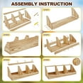 1 Sets Chicken Nesting Boxes, 3 Compartment Wood Chicken Laying Boxes