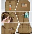 thumbnail image 6 of Brightify 40L Heavy-duty Outdoor Backpack for Men Women, Large Bookbag Multifunctional Day Trip Pack with Bottle Holder for Travelling, Camping, Hiking, Hunting and outdoor activities, Tan, 6 of 7