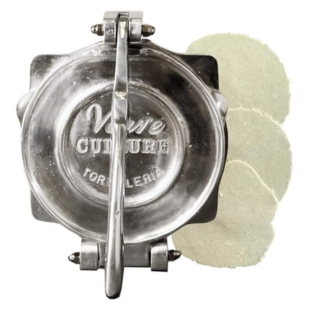 Large Tortilla Press by , Aluminum Street Taco Press and Quesadilla Maker, Aplastador de Tortillas, Tortilla Maker, 9”