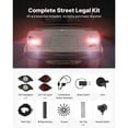 thumbnail image 3 of KFFKFF Golf Cart Light Kit, 12V LED Headlight and Taillight Set with Wiring Harness, Turn Signals, Hazard Lights, Horn, Brake Pad, Zip Ties, ABS Housing, Compatible with Yamaha G29 2007 and Newer, 3 of 9