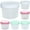 Container 6PC Mixed 200ml, variant on Reusable Plastic Food Storage Containers with Airtight Lids, 120ml/160ml/200ml Small Jars for Overnight Oats, Snacks, Deli, Ice Cream, Push Pop Containers, Microwave & Freezer Safe