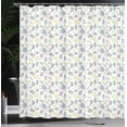 thumbnail image 3 of Ambesonne Bird Shower Curtain, Flying Animals Leaves Flowers, 69"Wx70"L, Seafoam and Pale Lavender, 3 of 4