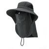thumbnail image 1 of Ajustable Boonie Sun Hat Mujeres Hombres Deportes al aire libre Sun Protector Mascarilla Pesca Senderismo Entrenamiento Transpirable Bucket Cap, 1 of 9