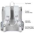 thumbnail image 3 of Mochila transportadora para gato SSAWcasa grande para mascota de hasta 7 kg con juguete gris, 3 of 8