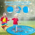thumbnail image 4 of Large Foldable Pet and Kids Water Play Mat Portable Outdoor Sprinkler Pad for Backyard Beach Park Activities, 4 of 7