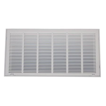 Zoro Select 4mju1 30 X 20 Filtered Return Air Grille White
