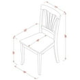 thumbnail image 5 of East West Furniture Napoleon 7-piece Wood Dining Table Set in Buttermilk/Cherry, 5 of 5