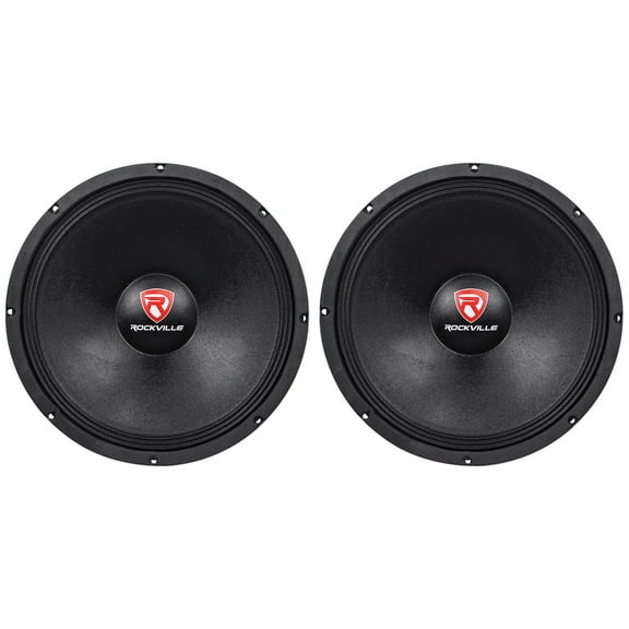 2) Rockville RVW1500P4 1500w 15" Raw DJ Subwoofers 4 Ohm Sub Woofers 70OZ Magnet