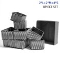 thumbnail image 1 of Non-Woven Storage Box, Striped Foldable Underwear Storage underwear storage box drawer Box, Wardrobe Space-Saving Organizer, Sundries Storage, 1 of 9