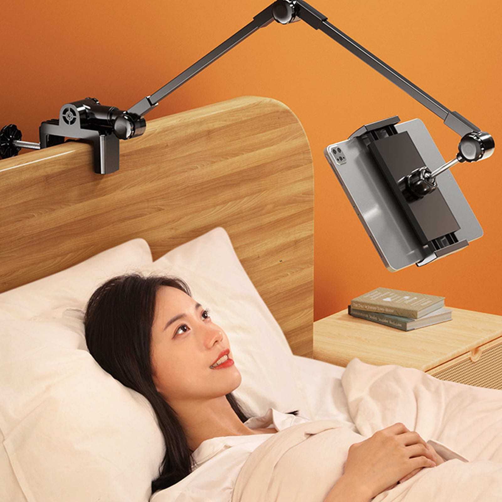 Antislip Phone Mount For Bed Frame Desk Flexible Arm Clamp Holder Adjustable Holder Long Arm Phone Stand