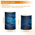 thumbnail image 3 of Set of 2 Flameless Candles Lights with Remote Control Flickering LED Candles Electric Candles for Home Decor Parties Sharks Are Swimming, 3 of 7