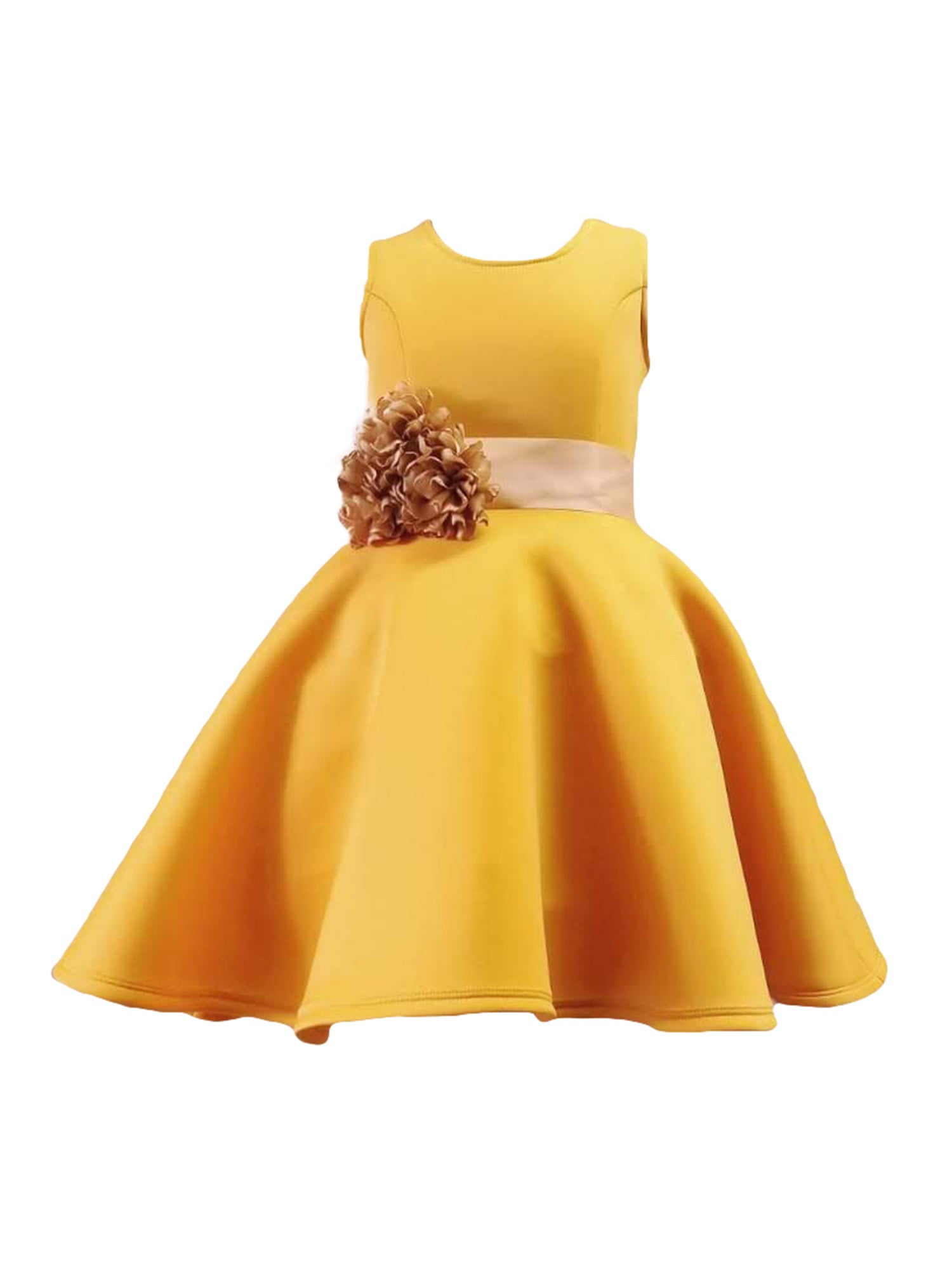 girls yellow party dress