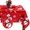 Red, variant on Christmas Tablecloth Decorations Fabric Snowman Table Cover 84 x 60 inch Rectangle Washable Polyester Winter Snowflakes Tablecloth for Xmas Holiday Birthday Wedding Party Supplies Decor(Red)