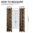 thumbnail image 2 of Brown Leopard Print 2 Panels Blackout Curtains for Bedroom Living Room Drapes Kitchen Room Window Blackout Curtain Grommet, 2 of 6