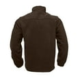 thumbnail image 4 of Iugvhana Sherpa Fleece Jackets for Men Full Zipper Stand Collar Winter Warm Thicken Fluffy Fuzzy Jacket with Zip Pocket Brown XXXL, 4 of 7