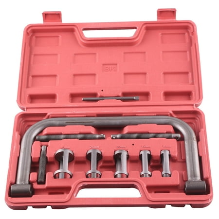 GZYF Valve Spring Compressor C Clamp Service Kit Auto Motorcycle ATV Small Engine Car Truck W/ 5 Size Spring Compressing Adapters