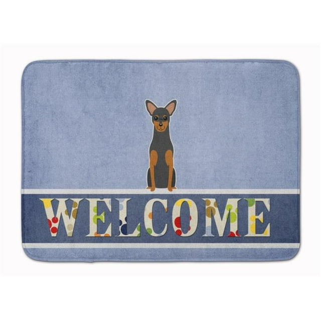 Carolines Treasures BB5609RUG Manchester Terrier Bienvenue Machine Lavable Mousse à Mémoire de Forme