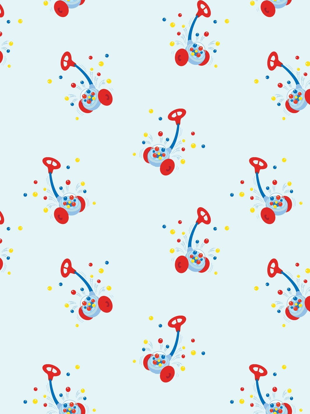 Corn Popper Removable Vinyl Wallpaper By Fisher-Price - Sky