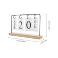 thumbnail image 2 of OULII 1Set Perpetual Calendar in Black for Desktop Decoration and Giving, 2 of 8
