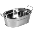 thumbnail image 3 of Topbathy 1Pcs Silver Beverage Tub Stainless Steel Bucket For Parties Use, 3 of 4