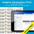 thumbnail image 3 of Avery Address Labels with Gold Border for Inkjet Printers, 1" x 2-5/8",  300 Labels (6529), 3 of 6