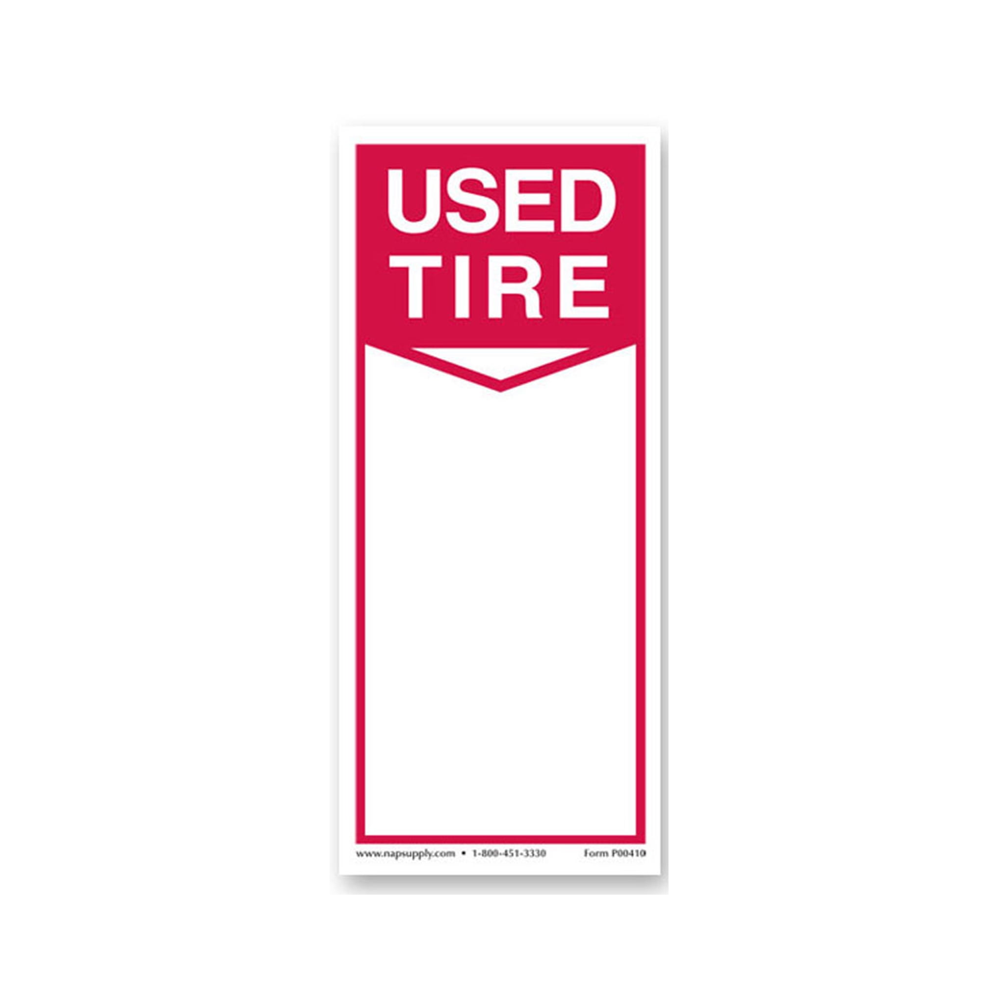 USED TIRE STICKERS 