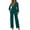 Green, variant on YOTMKGDO Jumpsuits for Women Long Sleeve Bodysuit Women Casual Jumpsuits Loose Fit Belted Dressy Long Sleeve Crewneck Autumn Jumpsuit Long, Sizes S-XXL