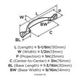 thumbnail image 4 of Amerock 174 Everyday Heritage 3" Center To Center Handle Cabinet Pull - Nickel, 4 of 7