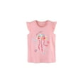 thumbnail image 3 of HILEELANG Toddler Girl Summer Short Sets Outfits Cotton CrewNeck Pink Jellyfish Short Sleeve Playwear 2PC Sets 4T, 3 of 6