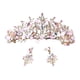 thumbnail image 4 of Tiara Crown para bodas y fiestas Princess Crown Pageant, para mujeres y niñas, elegante corona de joyería para cumpleaños Fiesta de Estilo A y pendientes perfecl corona tiara, 4 of 8