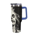thumbnail image 2 of Beetlejuice Betelgeuse 40 Oz Large Capacity Car Cup With Lid And Straw Stainless Steel Tumblers Cup With Handle For Women And Men, 2 of 8