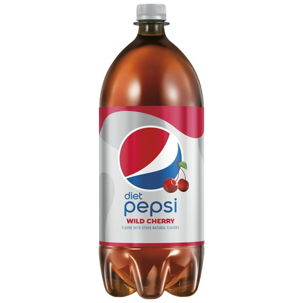 Diet Pepsi Soda, Wild Cherry, 2 Liter Bottle