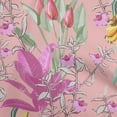 thumbnail image 1 of oneOone Cotton Poplin Twill Medium Pink Fabric Tropical Floral Sewing Fabric By The Yard Printed Diy Clothing Sewing Supplies 56 Inch Wide, 1 of 4