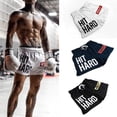 thumbnail image 1 of Pantalones cortos deportivos de secado rápido para hombre, de malla elástica, para fitness, para correr al aire libre, para entrenamiento, para playa, transpirables, 1 of 5