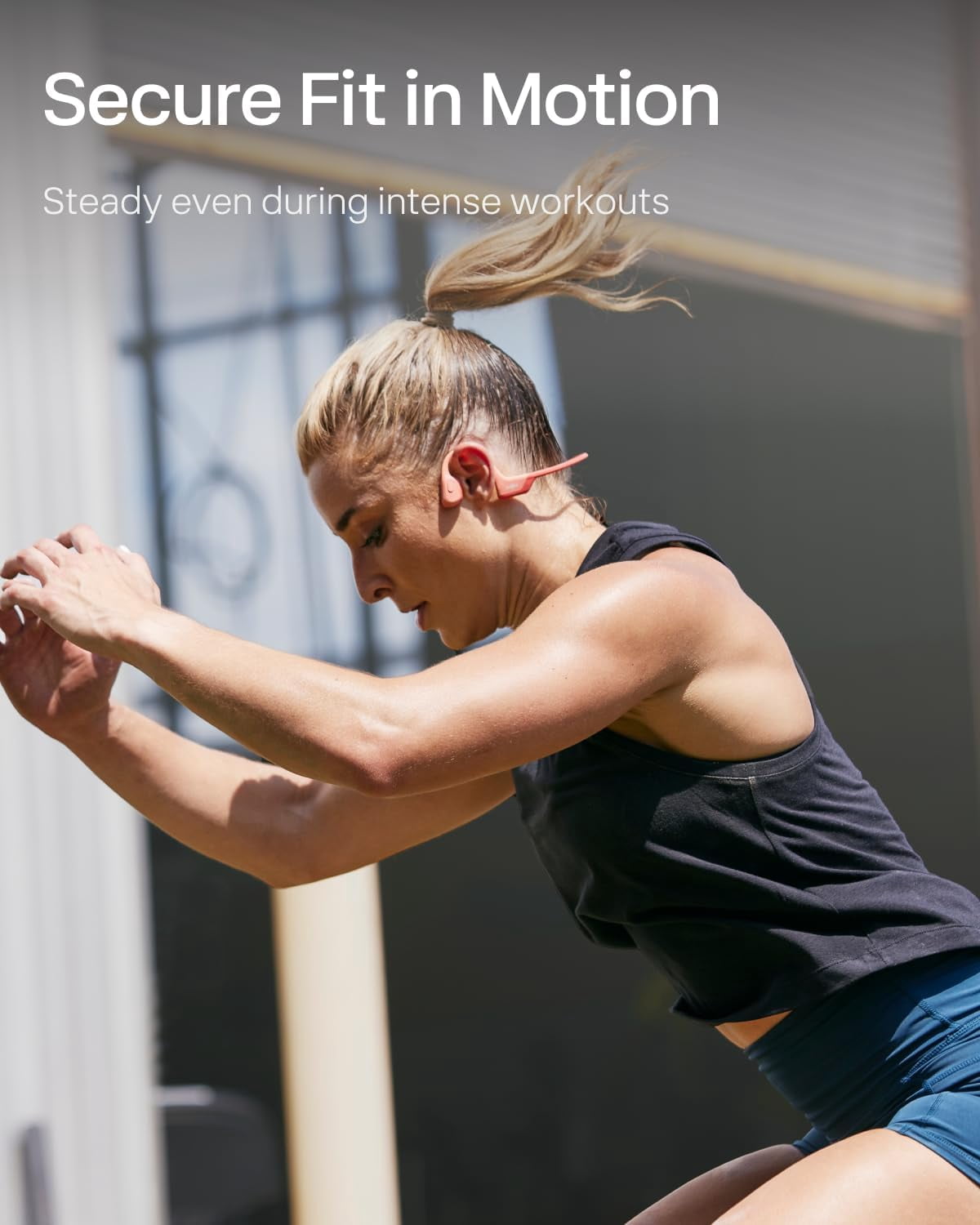 Restored Shokz OpenRun Pro Bone Conduction Waterproof Bluetooth Headphones for Sports(Formerly Aeropex), Pink (Refurbished)