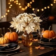 thumbnail image 3 of Artificial Maple Leaf Branch, 12-Inch Faux Fall Stems for Halloween, Thanksgiving, and Floral Vase Decor, 3 of 7