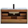 thumbnail image 3 of Bemma V-Tr36swm-S-1 Terra 36" Wall Mounted Single Basin Vanity Set - Walnut / Carrara, 3 of 7